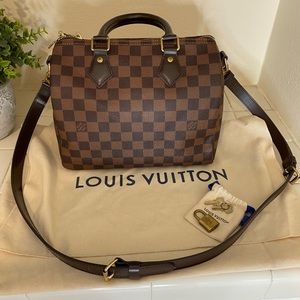 Louis Vuitton Speedy Bandouliere 25 Damier Ebene